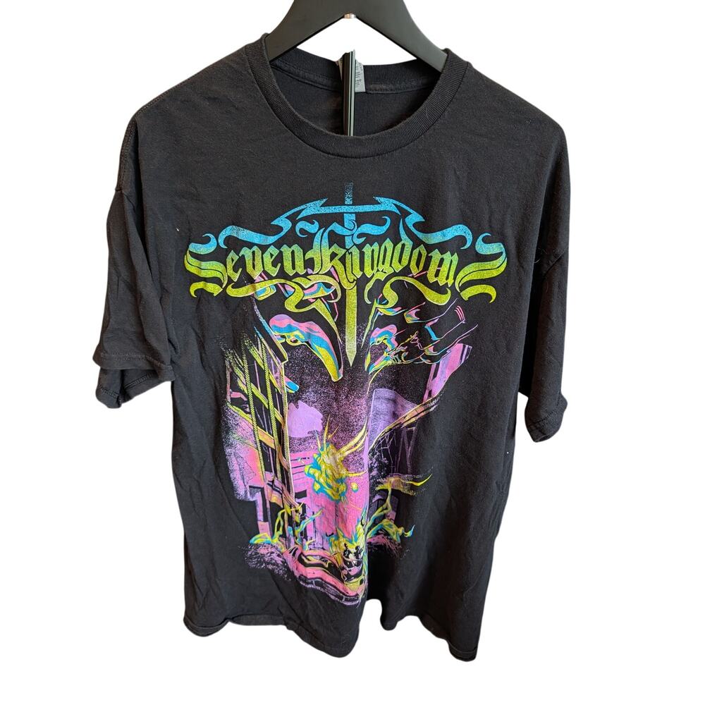Seven Kingdoms Zenith World Tour 2023 Band Tee Shirt Black XL Power Metal